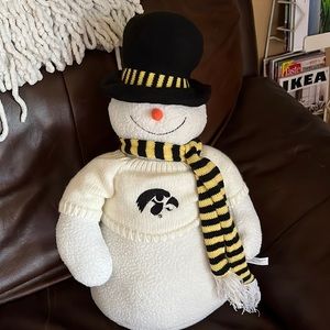 Large Iowa Hawkeys Sherpa Stand up Snowman